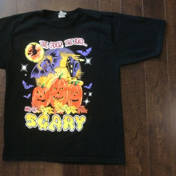 Costume Decal Tee Fall Thanksgiving T-Shirt Jack O Lantern Pumpkin Clothing Home - Picture 4 of 4